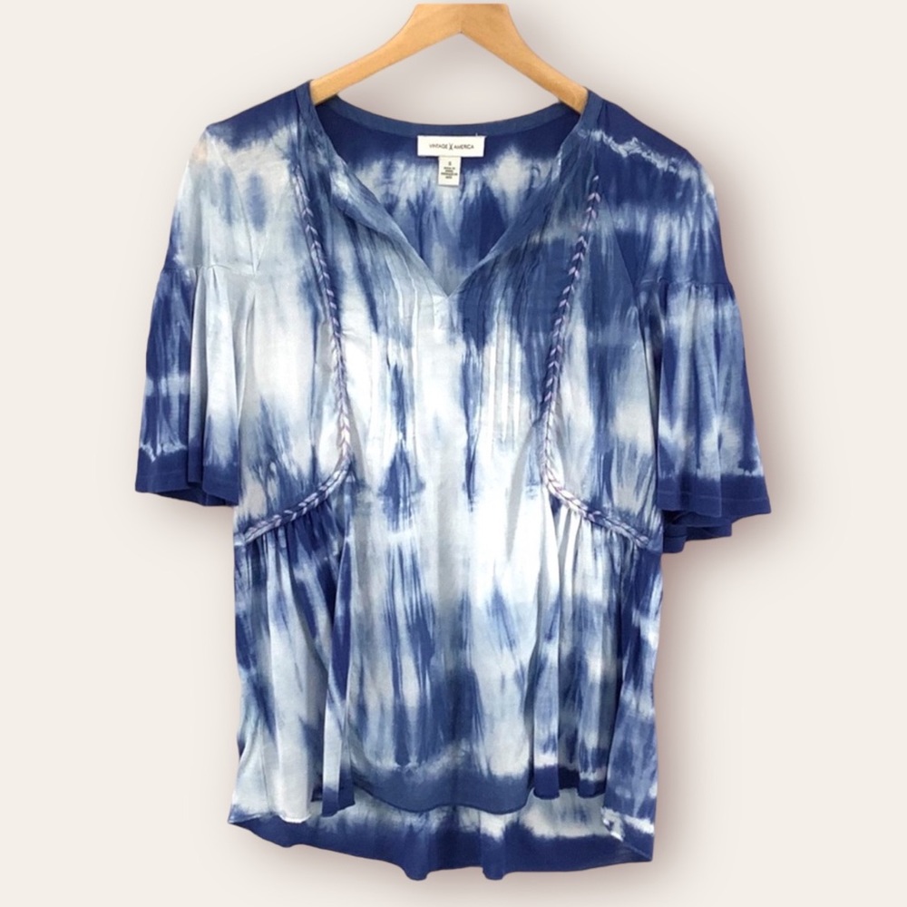 VINTAGE AMERICA TIE DYE TOP